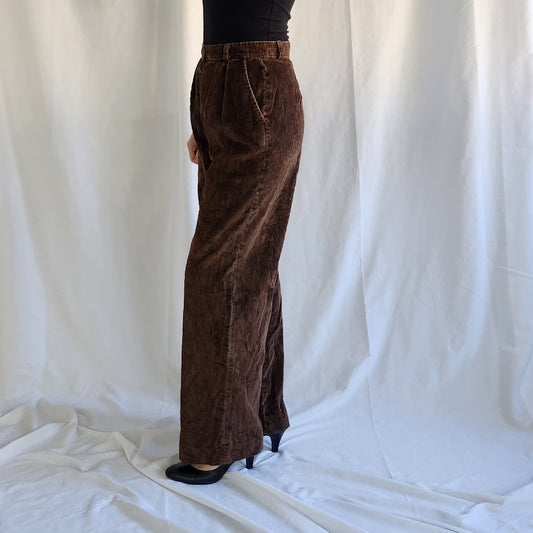 80s Brown High Rise Cords