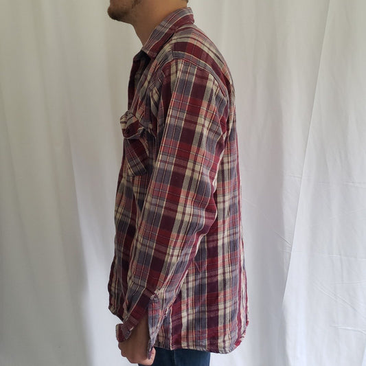 90s Oshkosh B'Gosh Red and Blue Plaid Flannel