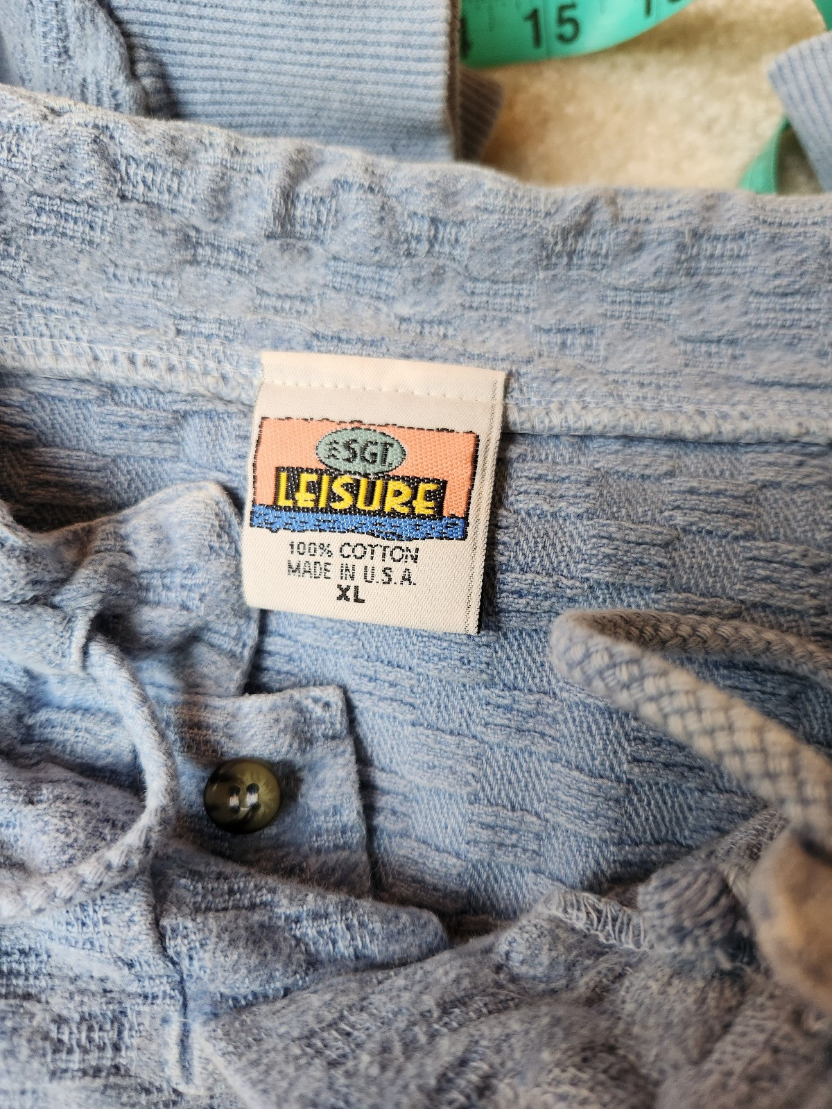 90s Blue Cotton Celestial Sweatshirt