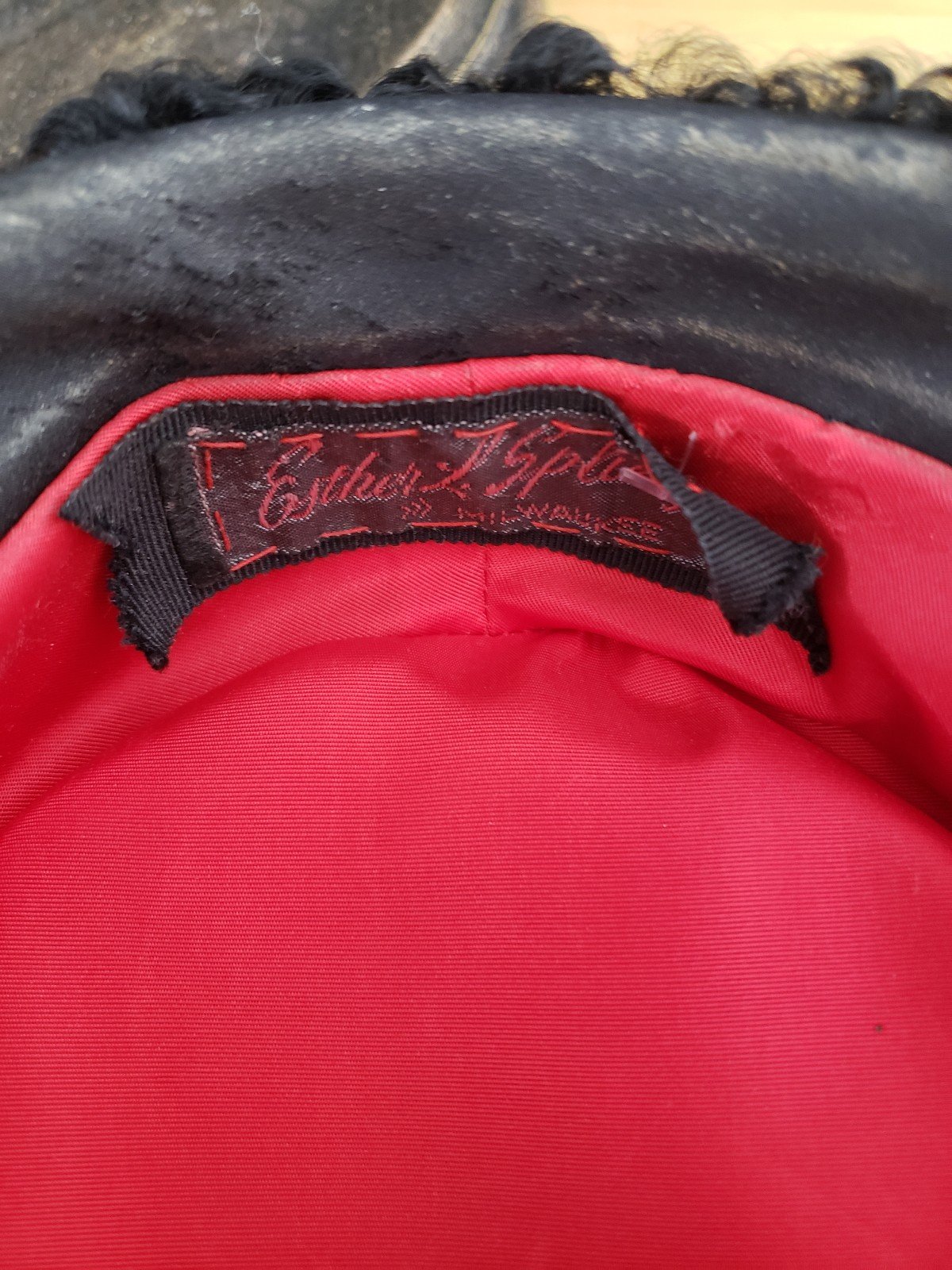 60s Black Faux Fur Hat