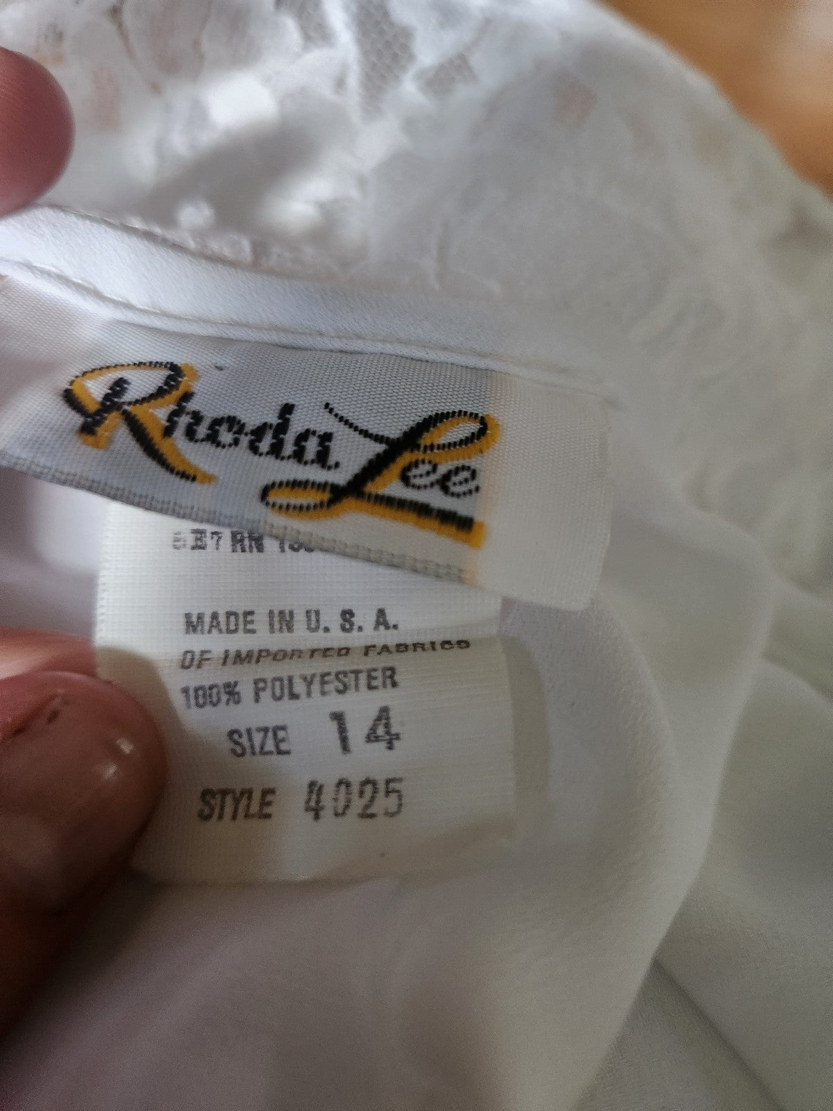 90s Sheer Pleated Blouse with Lace Collar