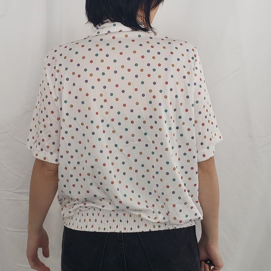 80s Polka Dot Blouse