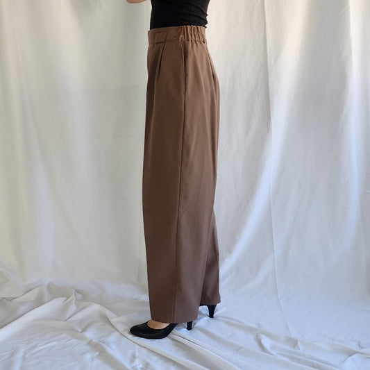 80s Cool Toned Brown Trousers