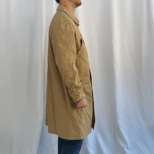 80s Tan Trench Coat