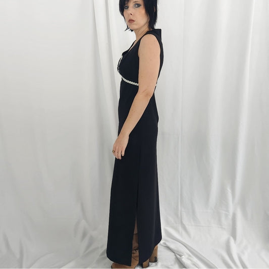 Hand Made 70s Black Gown