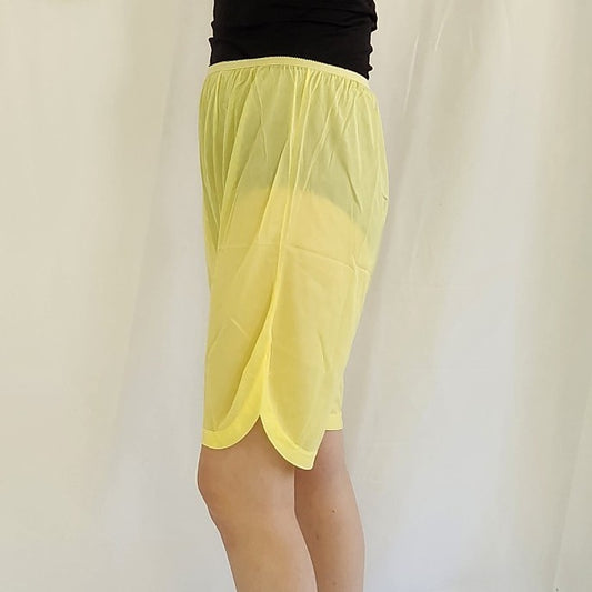 70s Yellow Slip Shorts
