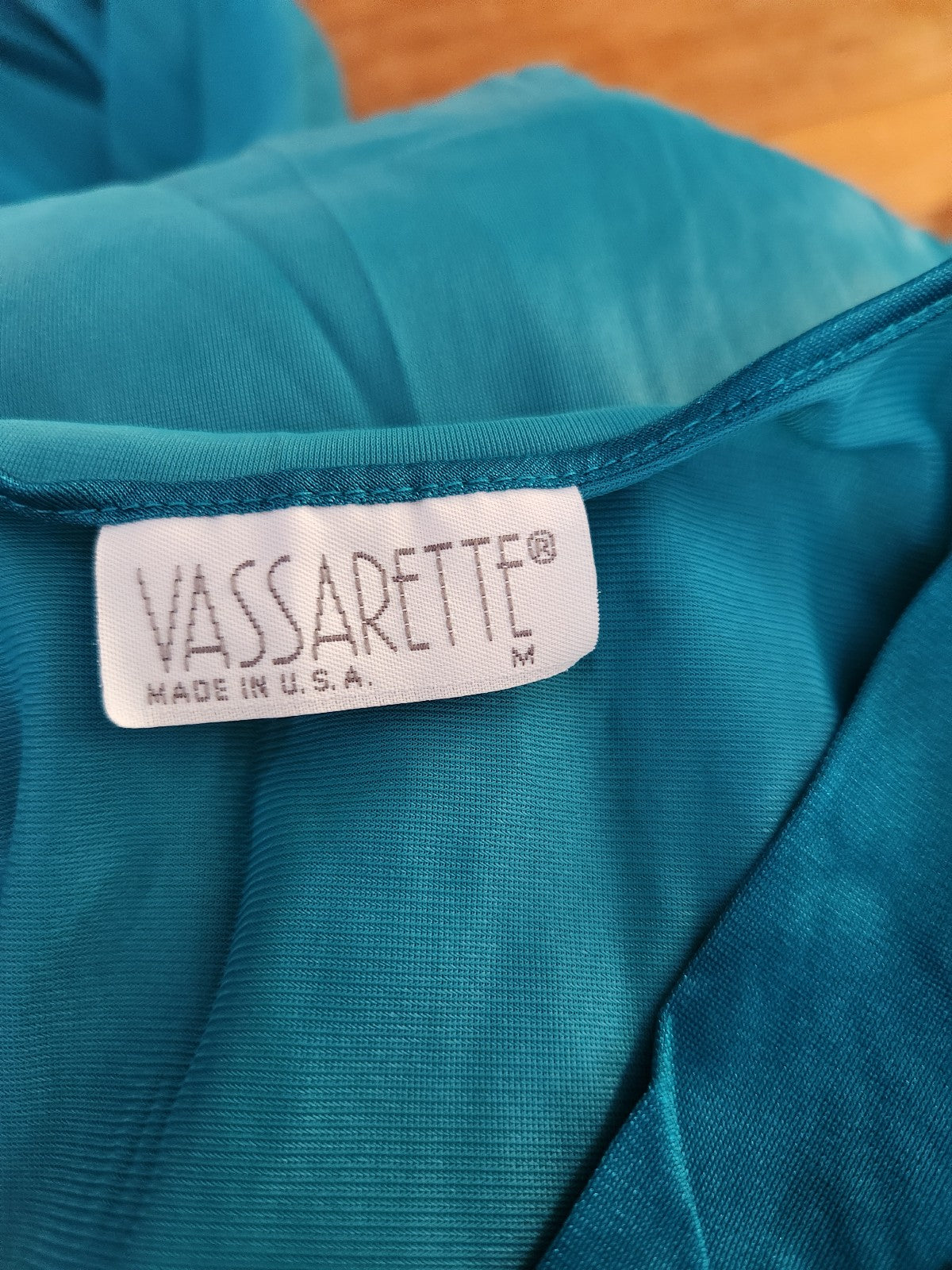 90s Teal Nylon Nightgown