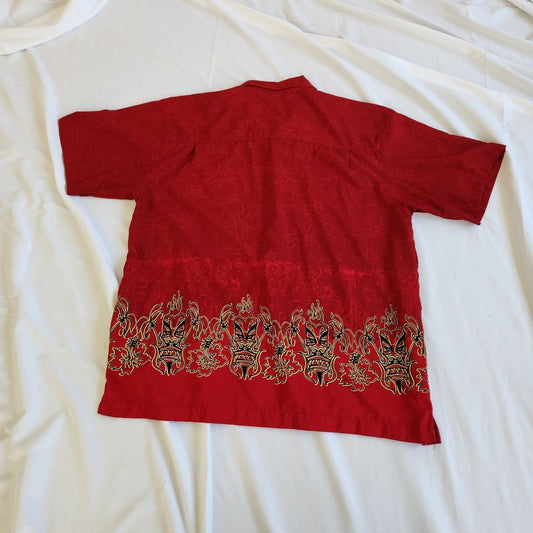 Y2K Red Hawaiian Shirt