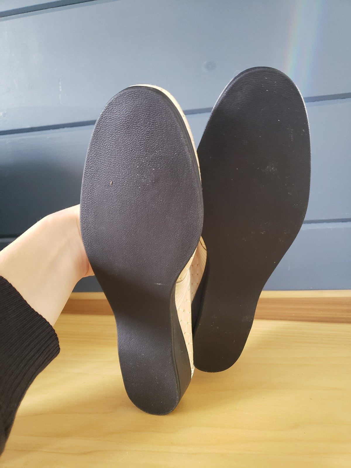 80s/90s Cream Satin Flats