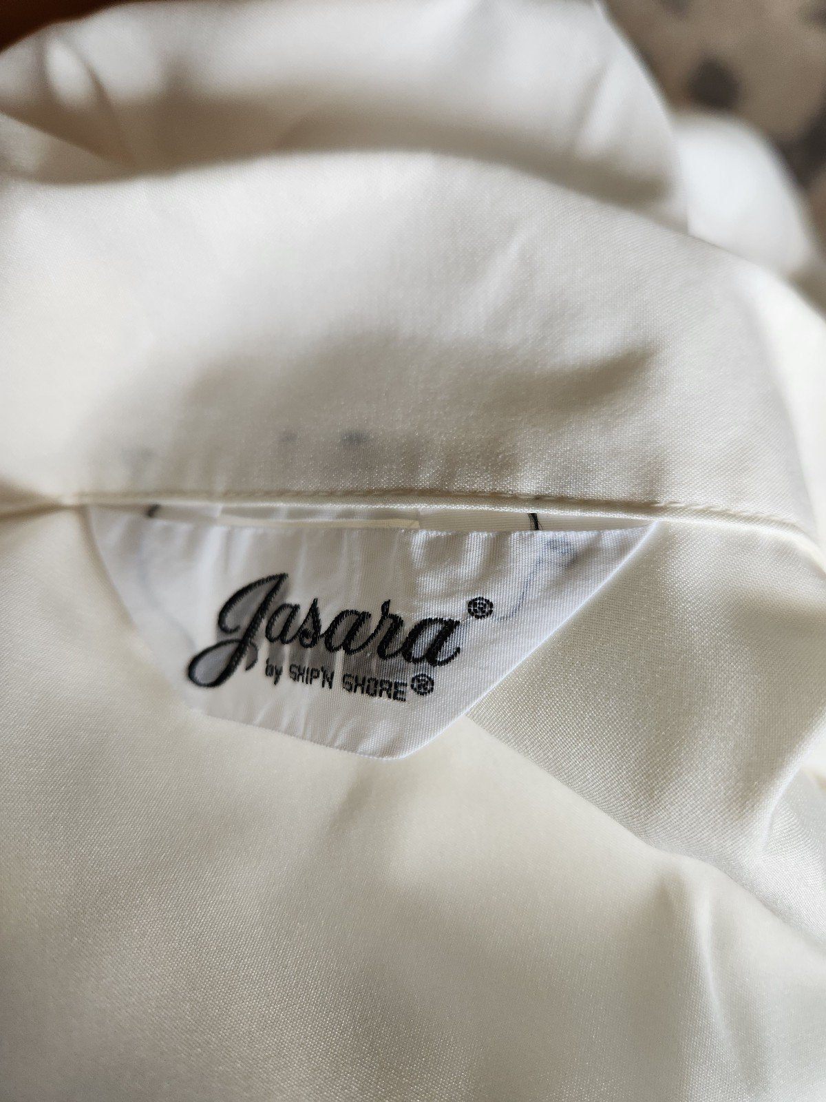 80s White Short Sleeve Button Down Blouse