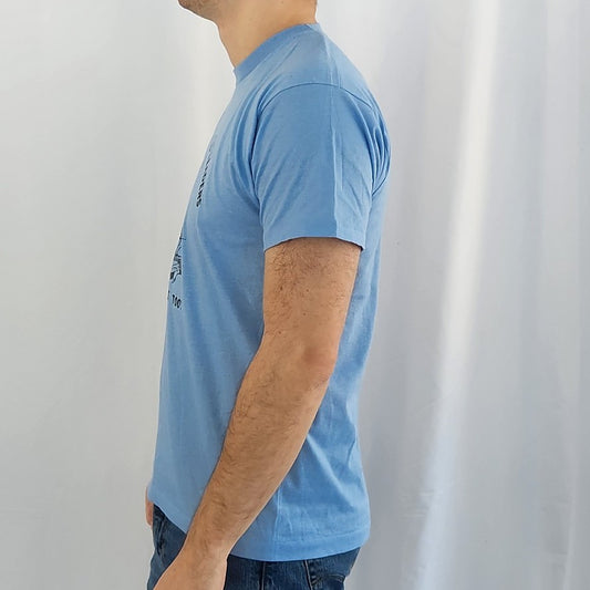 80s Blue Boy Scout Leader Tee