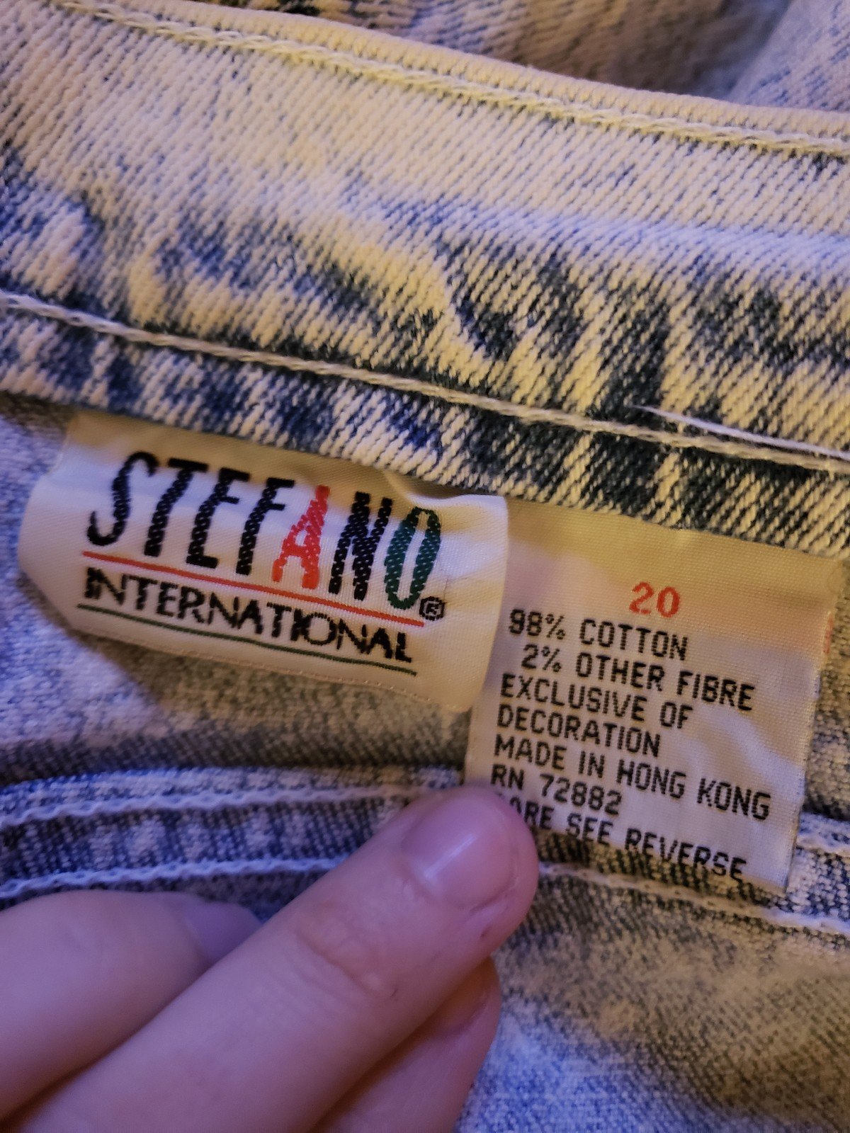 80s Acid Wash Lace Up Jeans