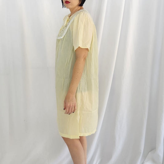 70s/80s Yellow Floral Nightgown