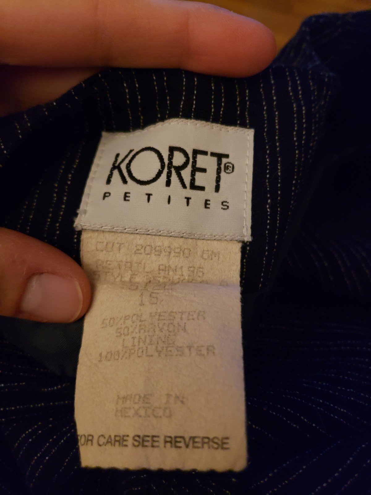 90s Blue Pinstripe Jumper Dress