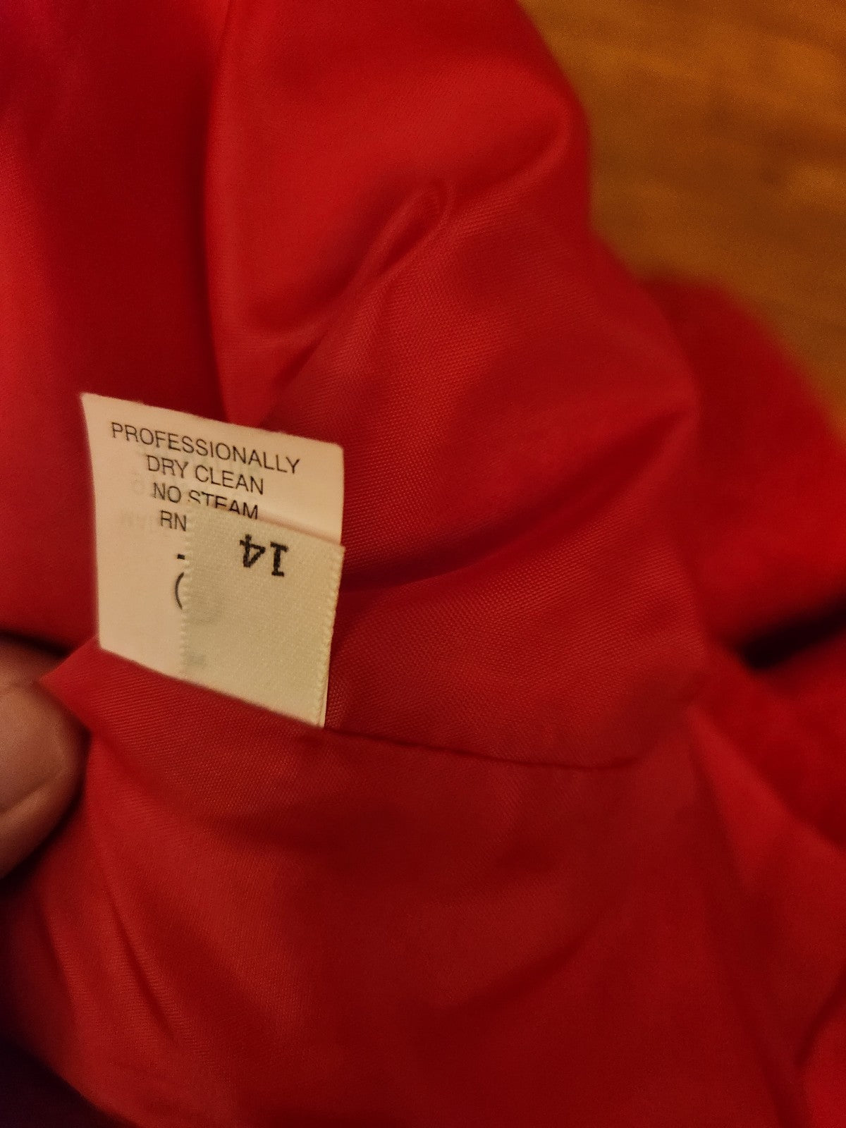 90s Red Boucle Wool Jacket