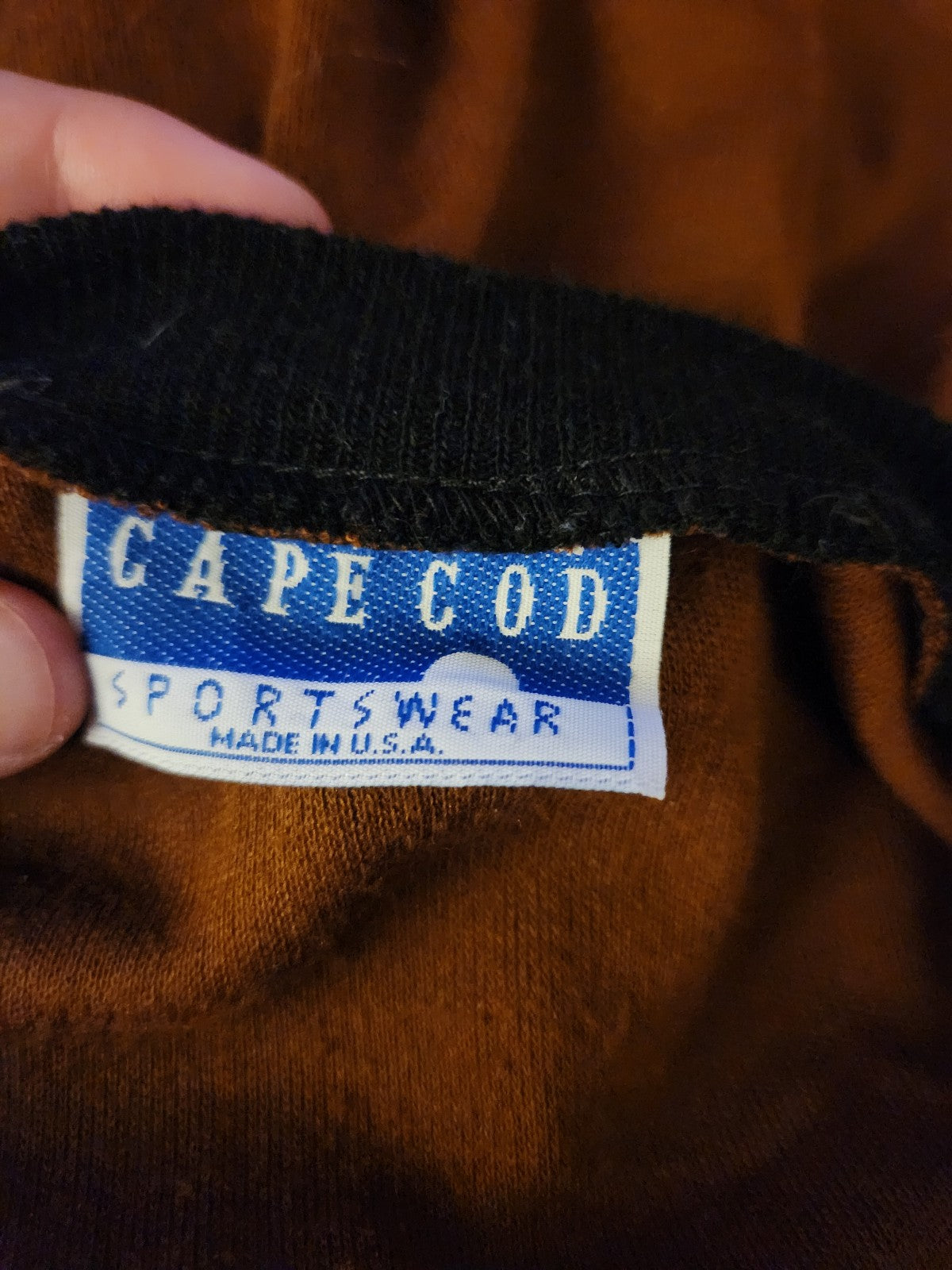 80s Brown and Black Plaid Sweatshirt