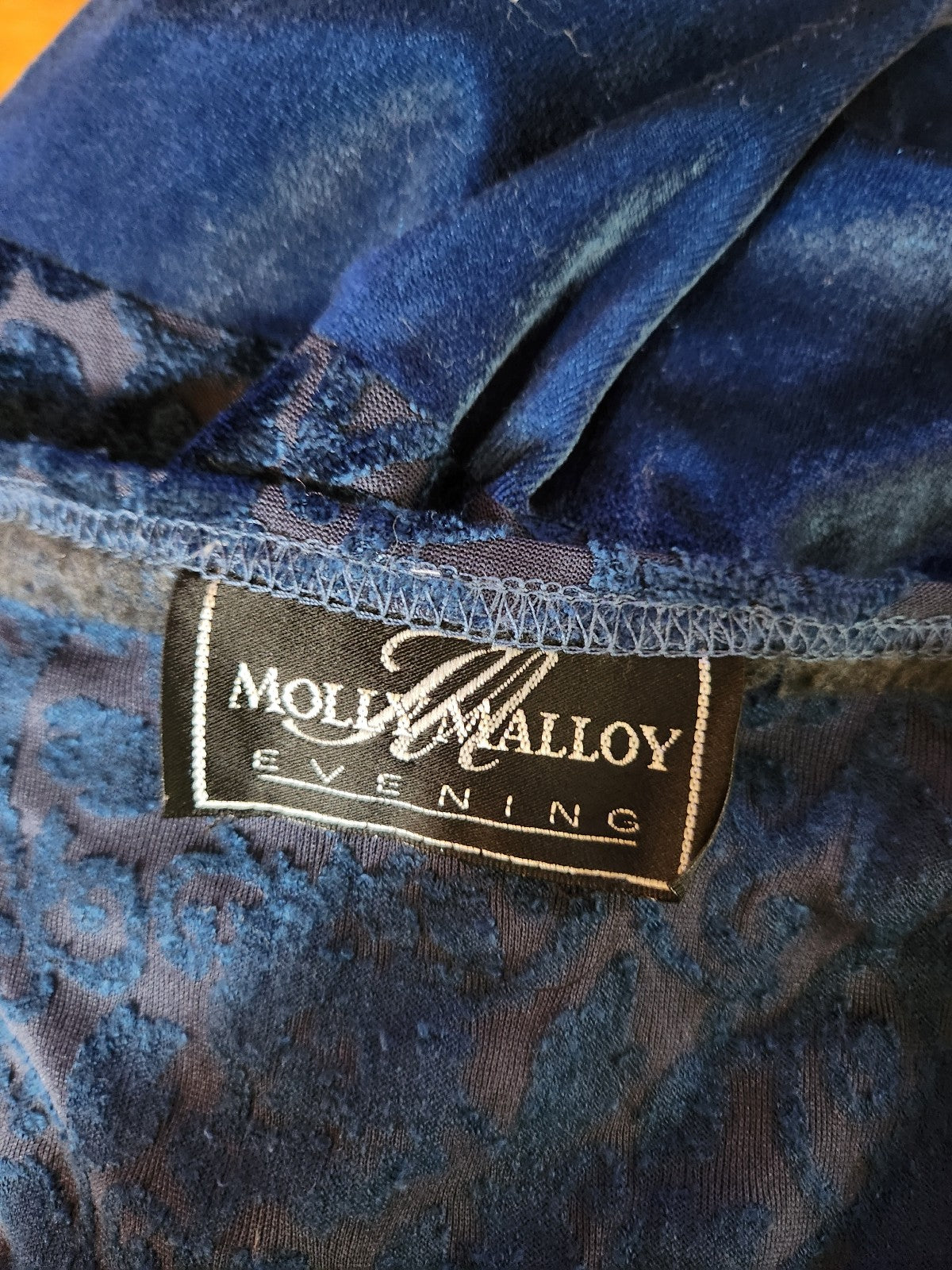 90s Blue Velvet Whimsigoth Dress