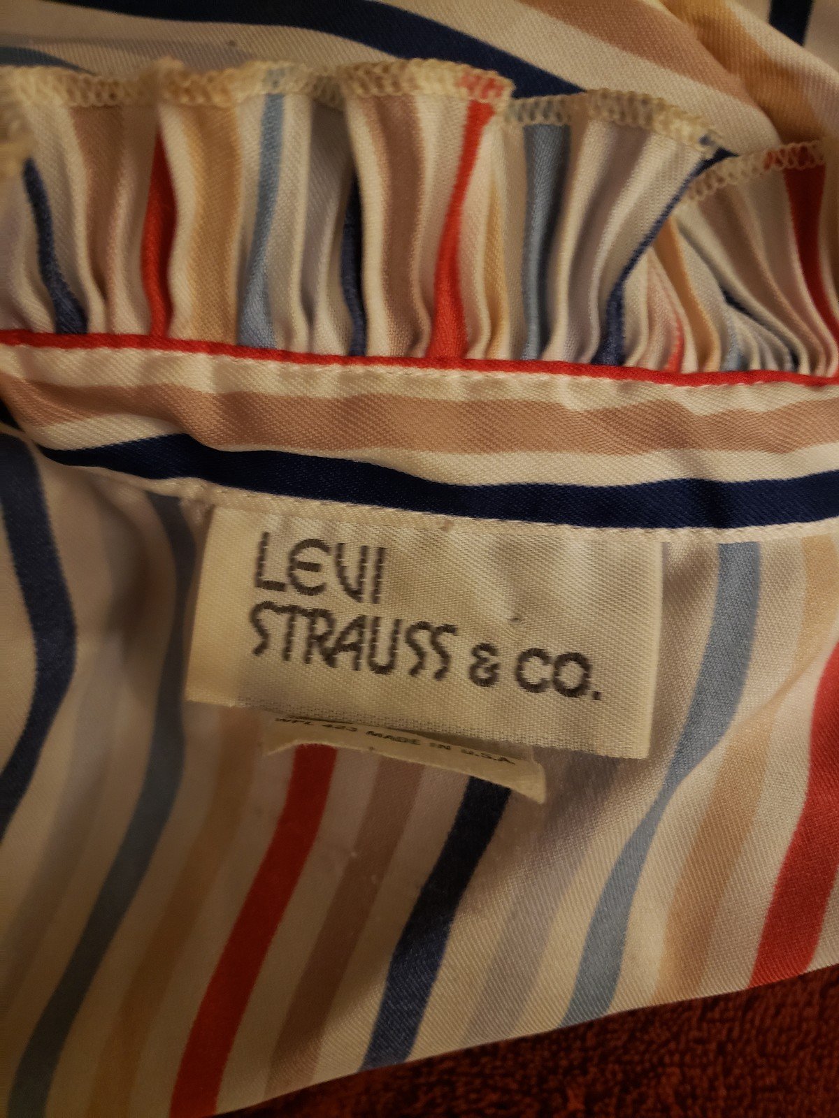 70s/80s Levi's Striped Button Down Shirt