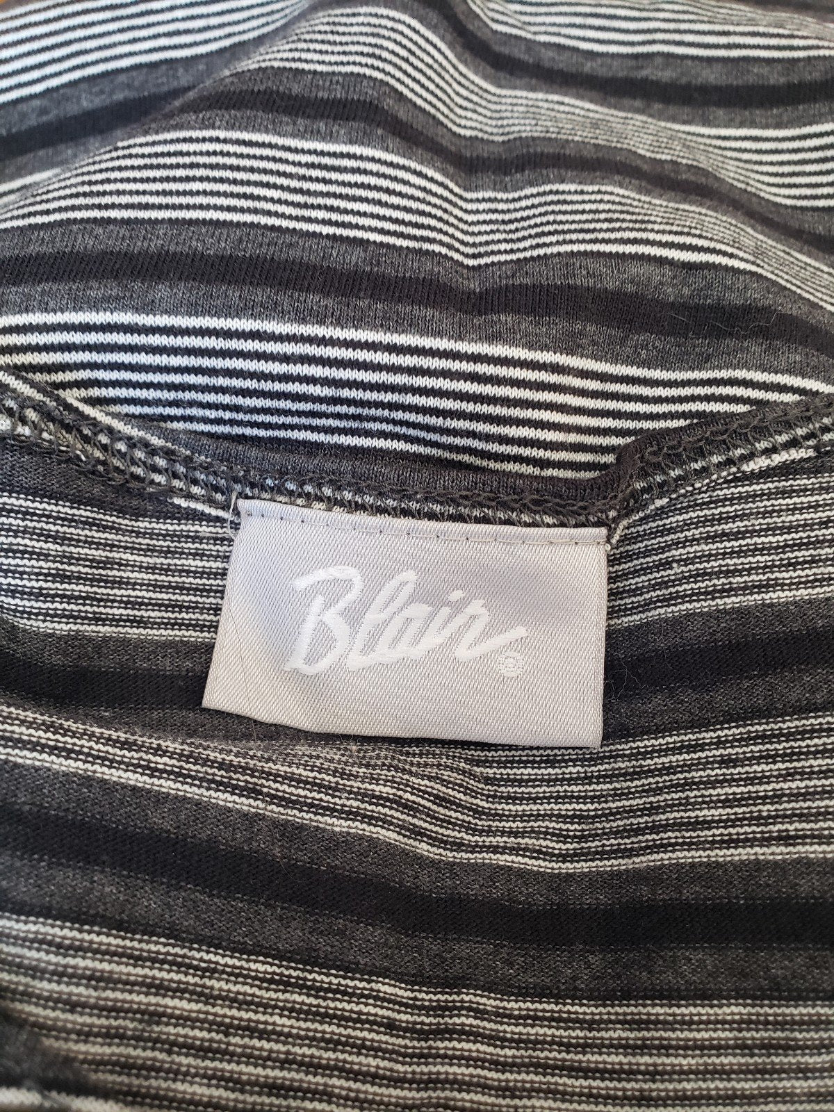 90s Black and White Striped Tee