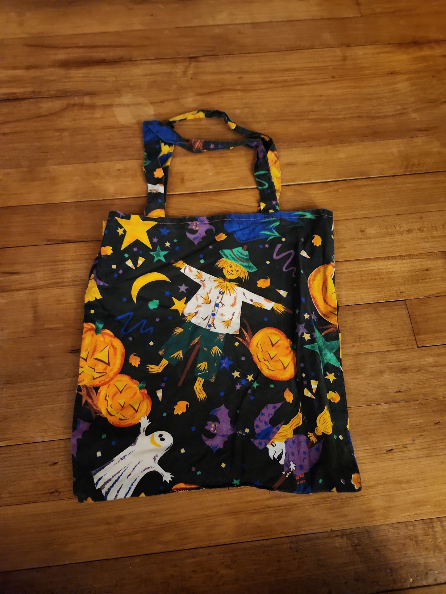 80s Orange Polka Dot Halloween Dress and Tote Bag