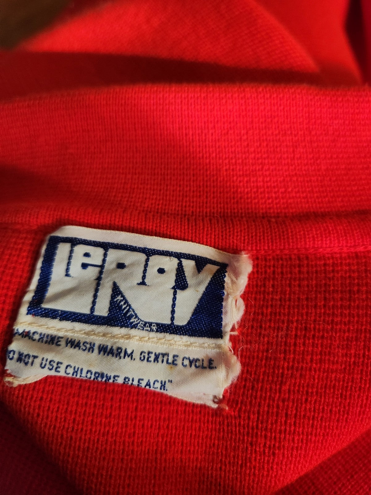 70s Neon Red Cardigan