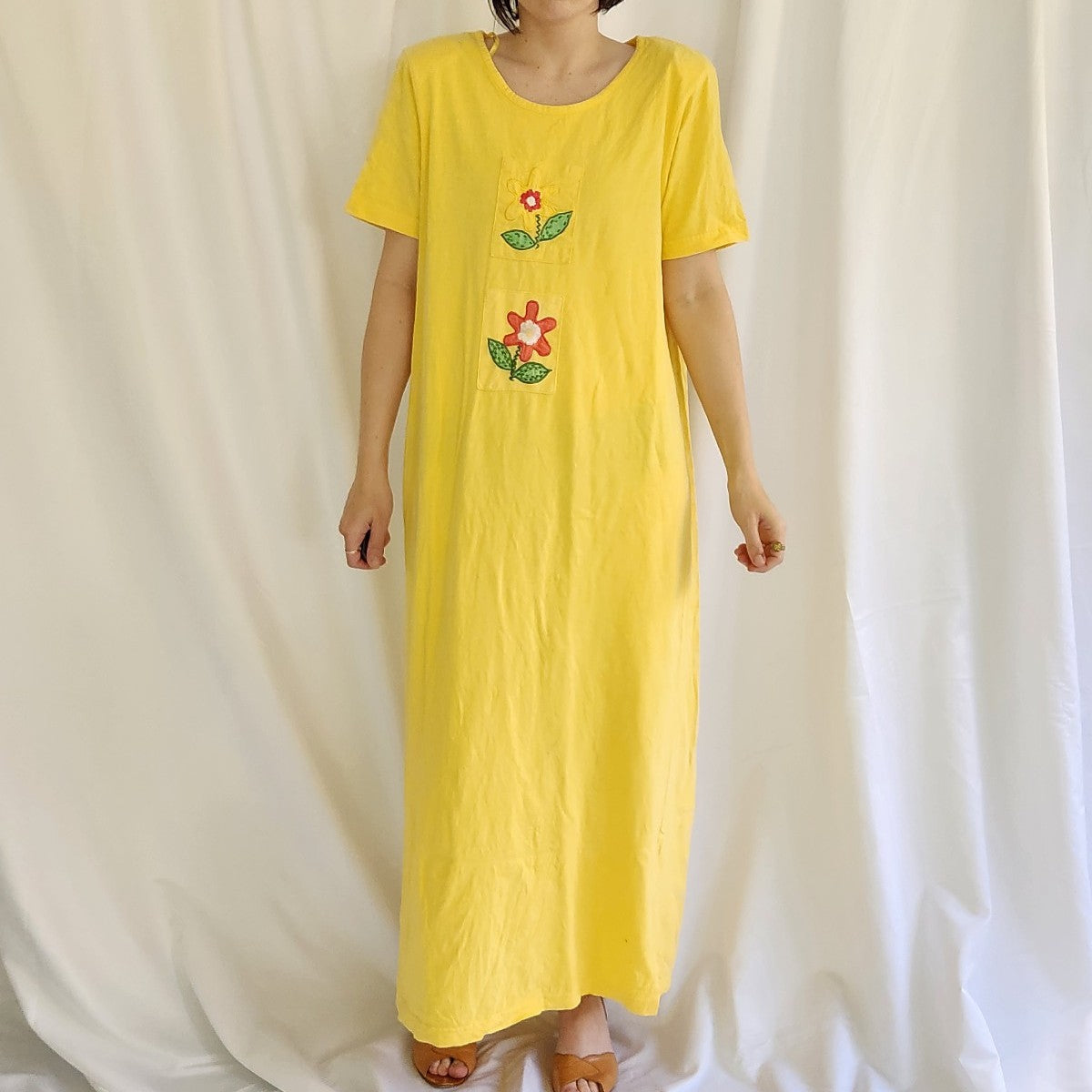 90s Yellow Cotton T-shirt Dress Kaitlyn's Vintage Closet 90s Yellow Cotton T-shirt Dress Kaitlyn's Vintage Closet