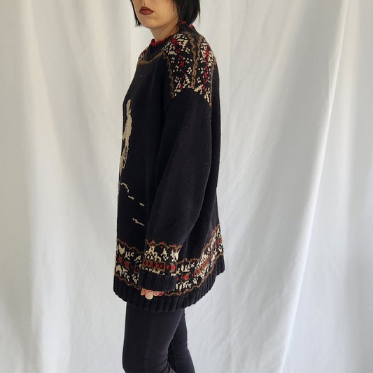 90s Eddie Bauer Snowshoe Sweater
