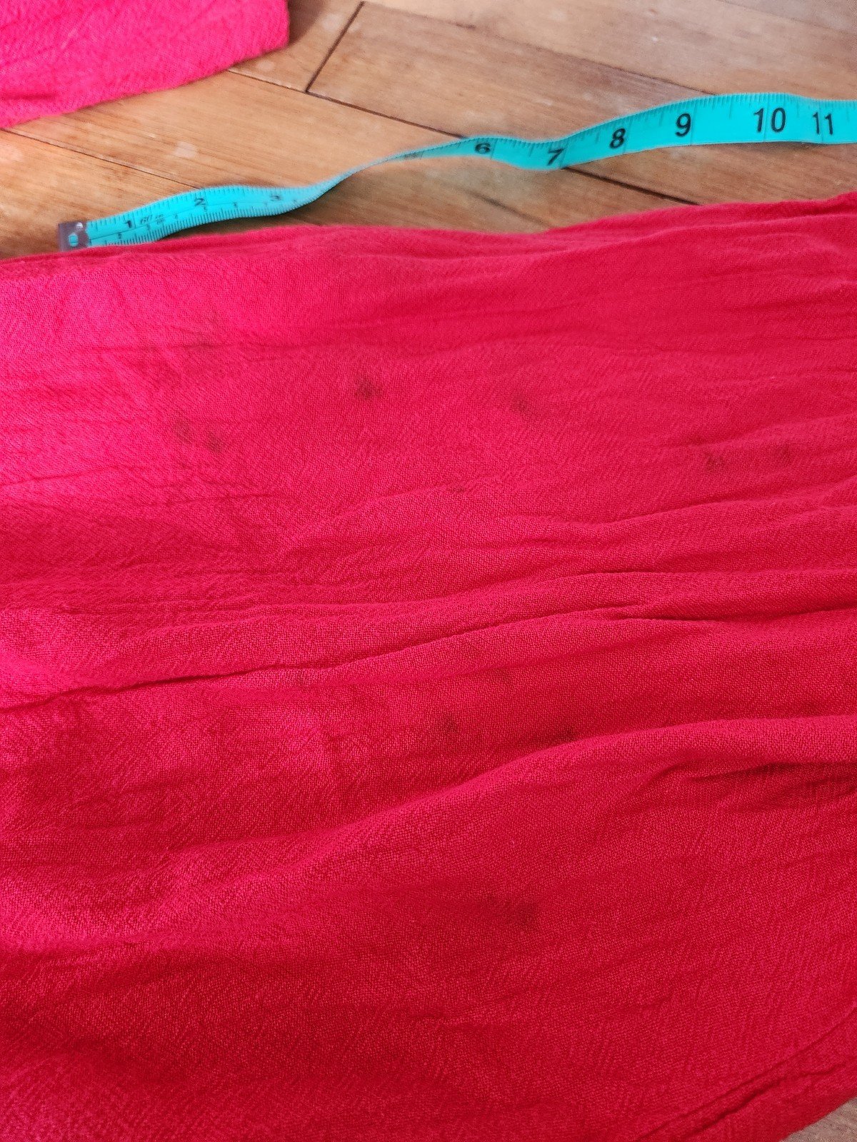 80s Red Cotton Pants