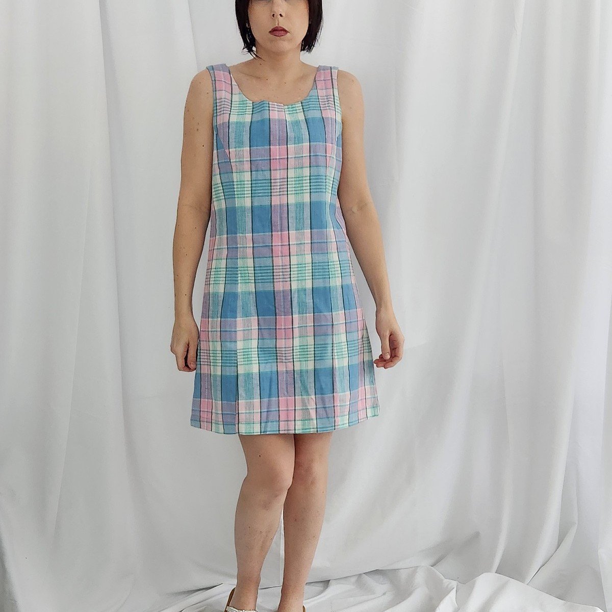 90s/Y2K Pink, Blue, and Green Plaid Dress Kaitlyn's Vintage Closet 90s/Y2K Pink, Blue, and Green Plaid Dress Kaitlyn's Vintage Closet