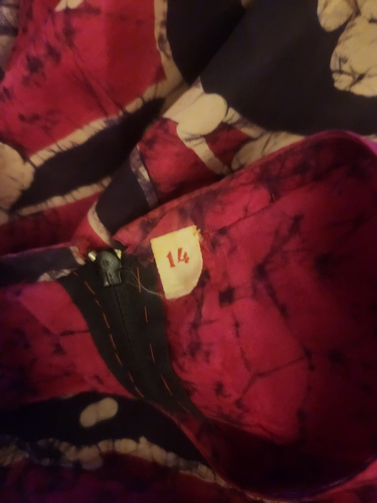 70s(?) Pink and Purple Maxi Dress