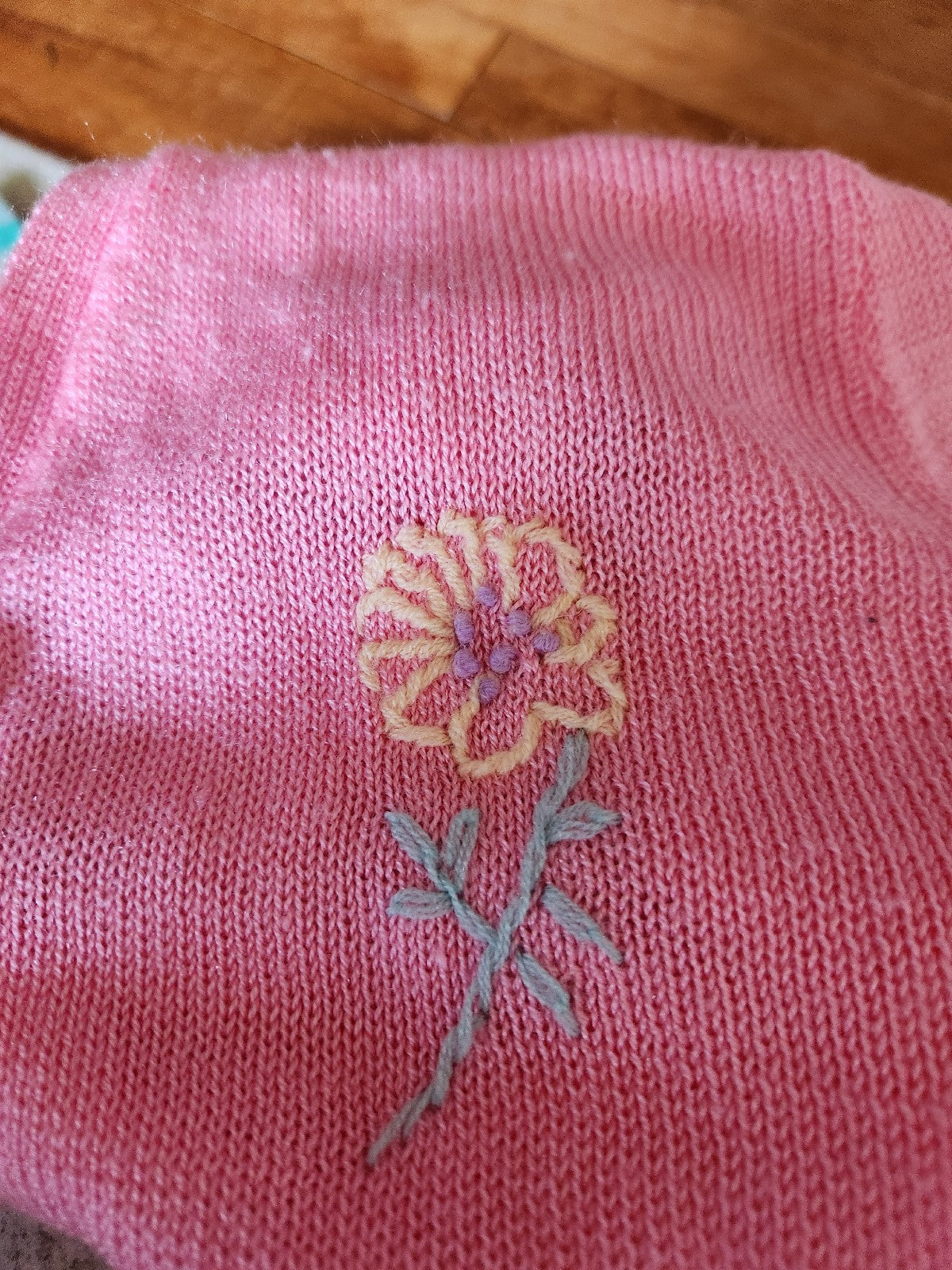 70s Bubblegum Pink Short Sleeve Cardigan