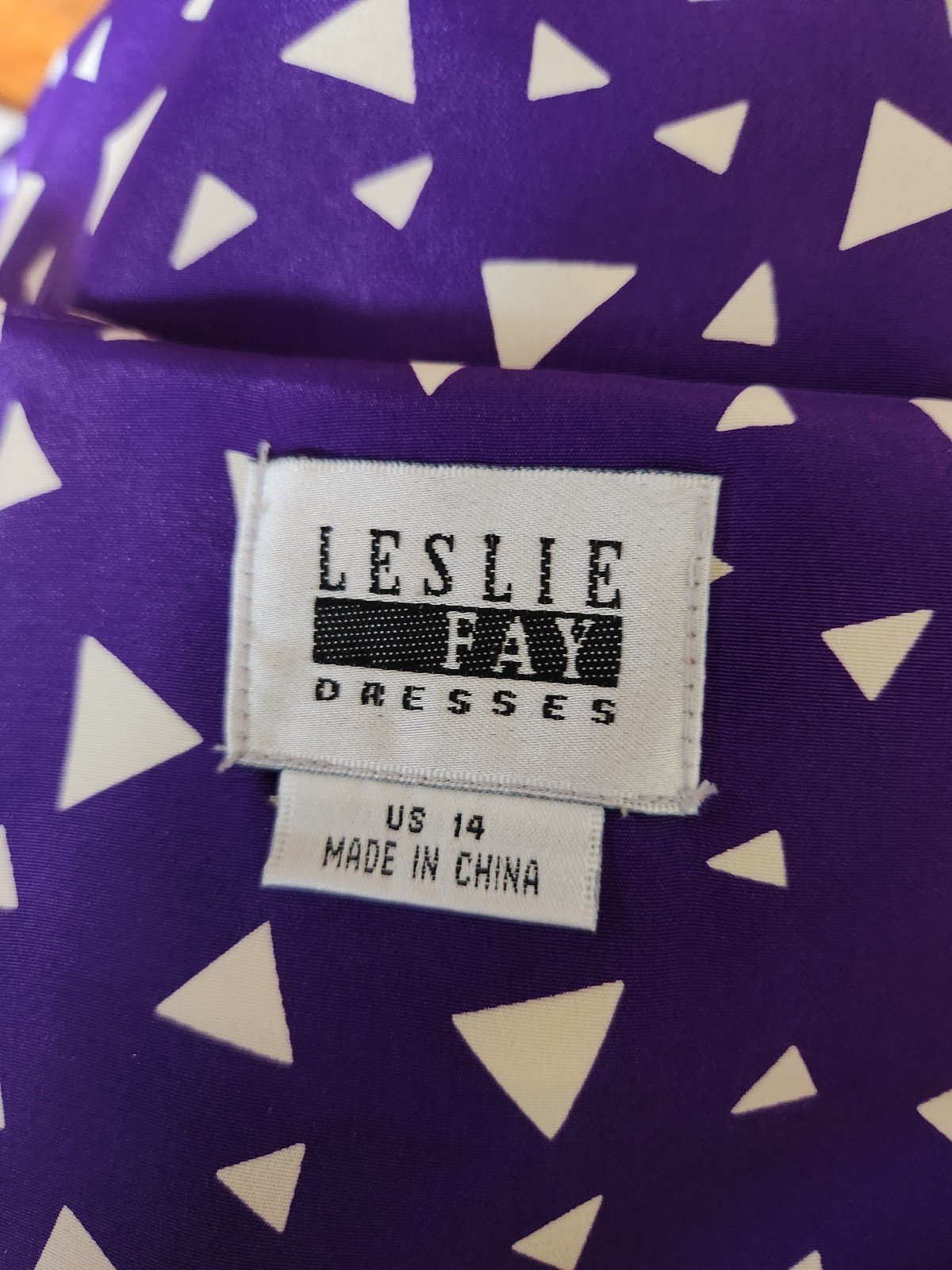 80s/90s Purple Triangle Print Blouse