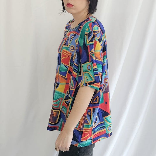 80s Multicolor Funky Shirt