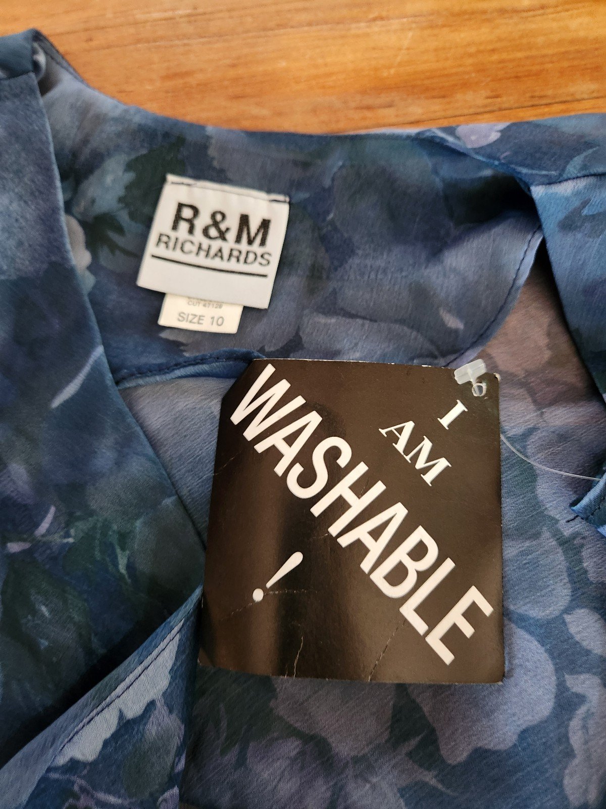Y2K Blue and Green Sheer Floral Top