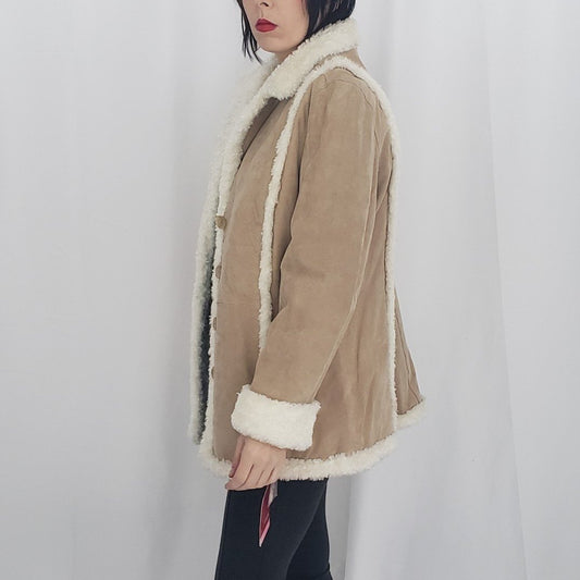 Y2K Suede Penny Lane Coat