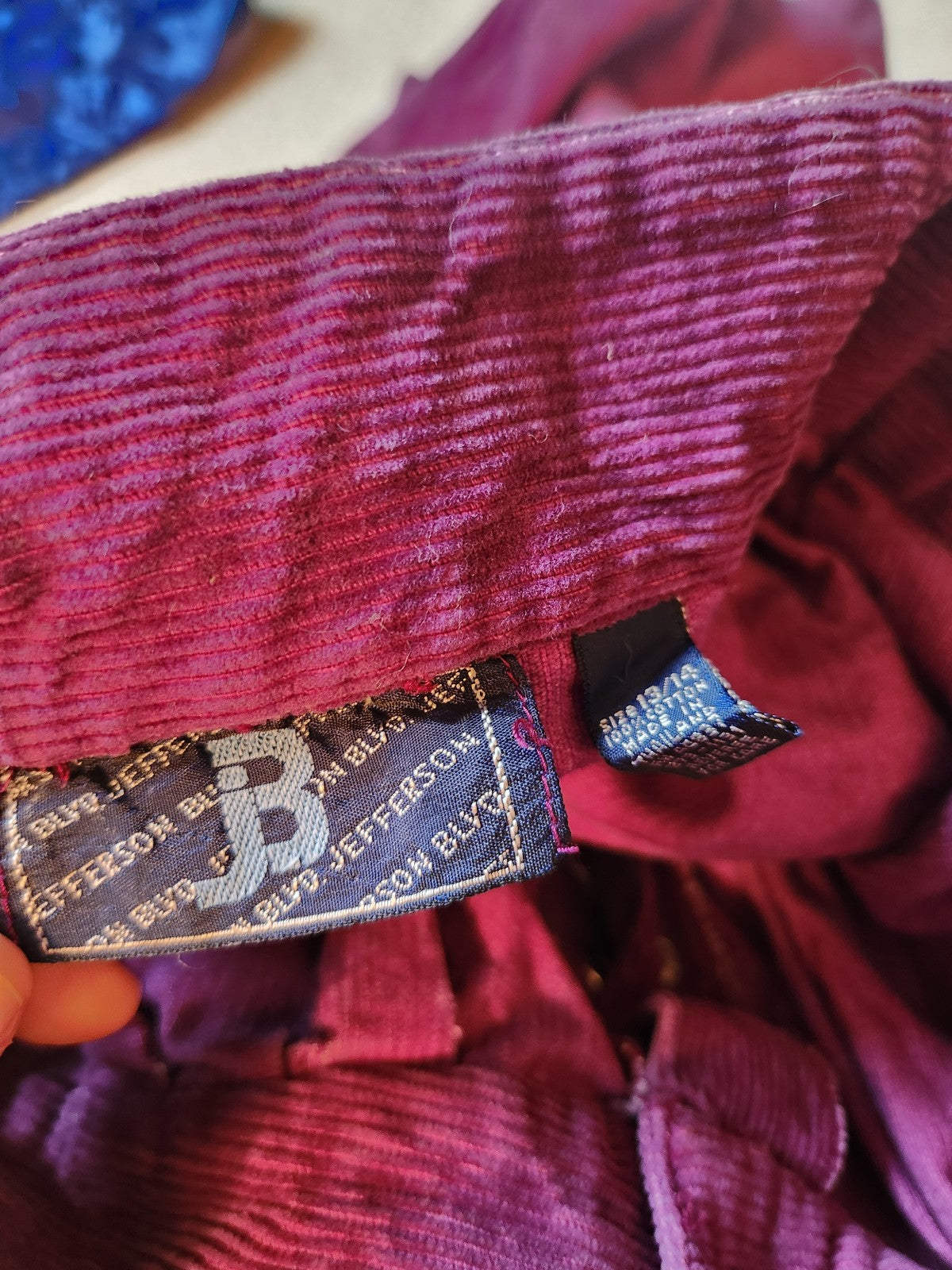 90s Purple Corduroy Skirt