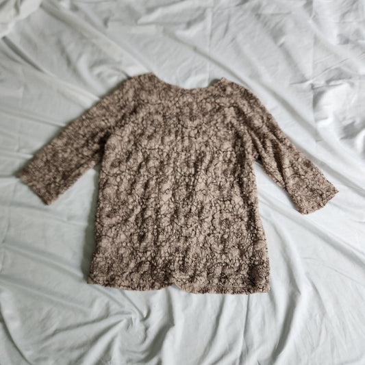 CJ Banks Tan Whimsigoth Square Neck Top