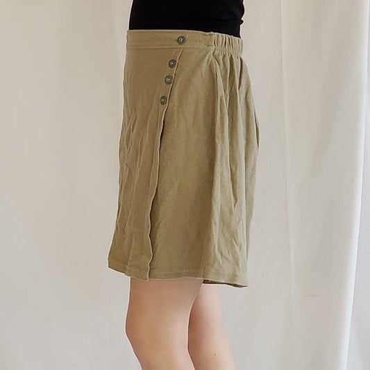 90s Tan Cotton Skort