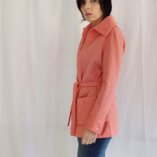 70s Red and White Pinstripe Jacket