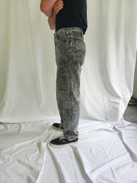 90s Deadstock Gray Acid Wash Levis