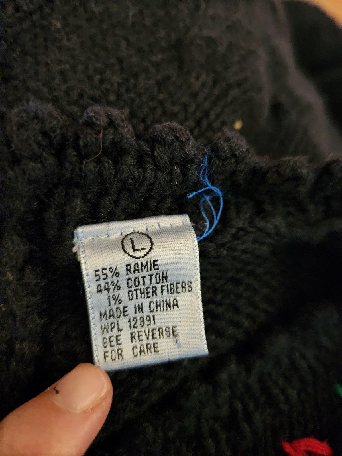 80s/90s Christmas Wreath Oversize Sweater