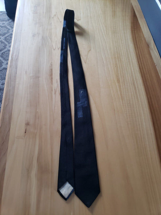 Vintage 70s Italian Silk Skinny Tie