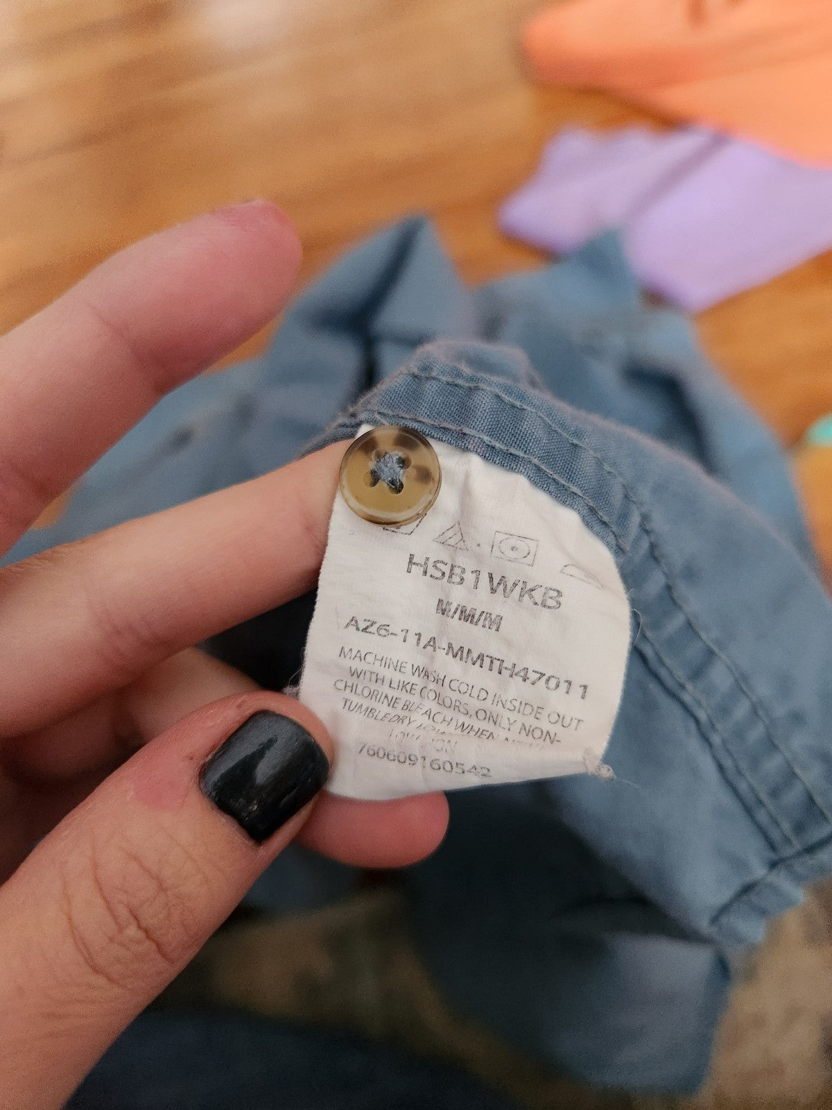 90s(?) Blue Short Sleeve Button Down