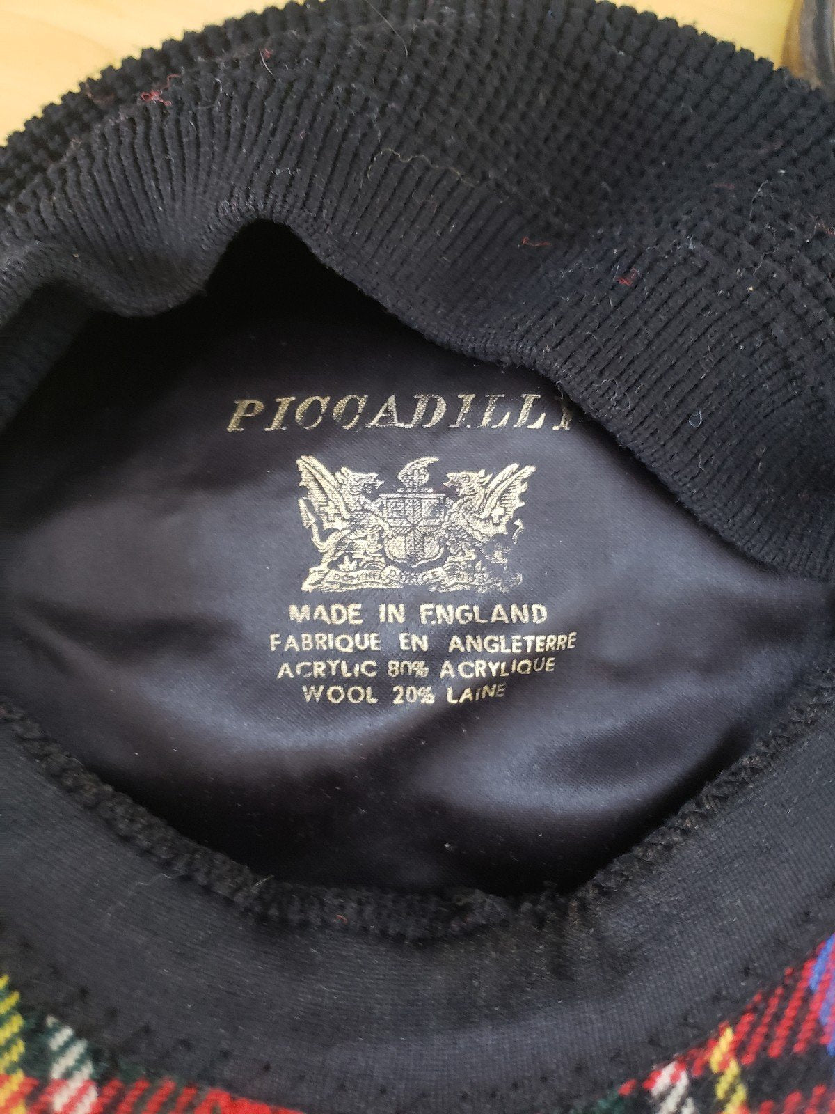 Vintage Piccadilly Plaid Cap