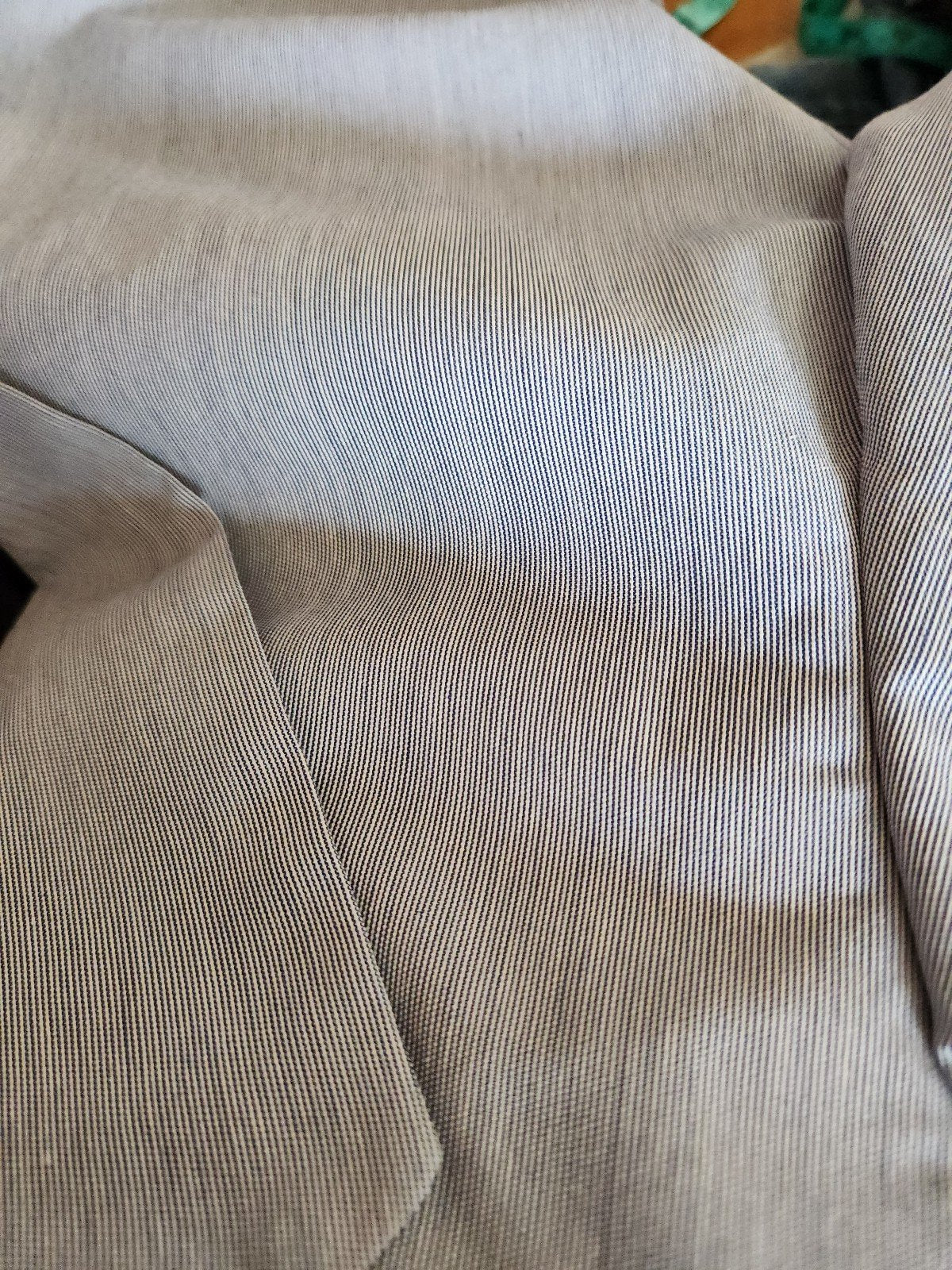 90s Blue and White Pinstripe Suit