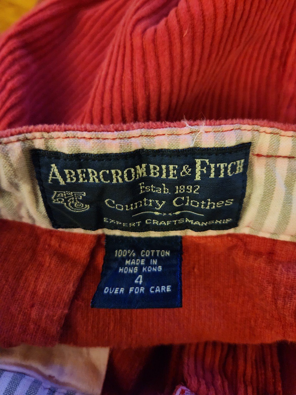 90s Abercrombie Pink Corduroy High Rise Shorts