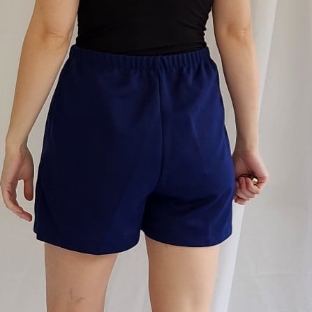 70s/80s Blue Polyester Gym Shorts