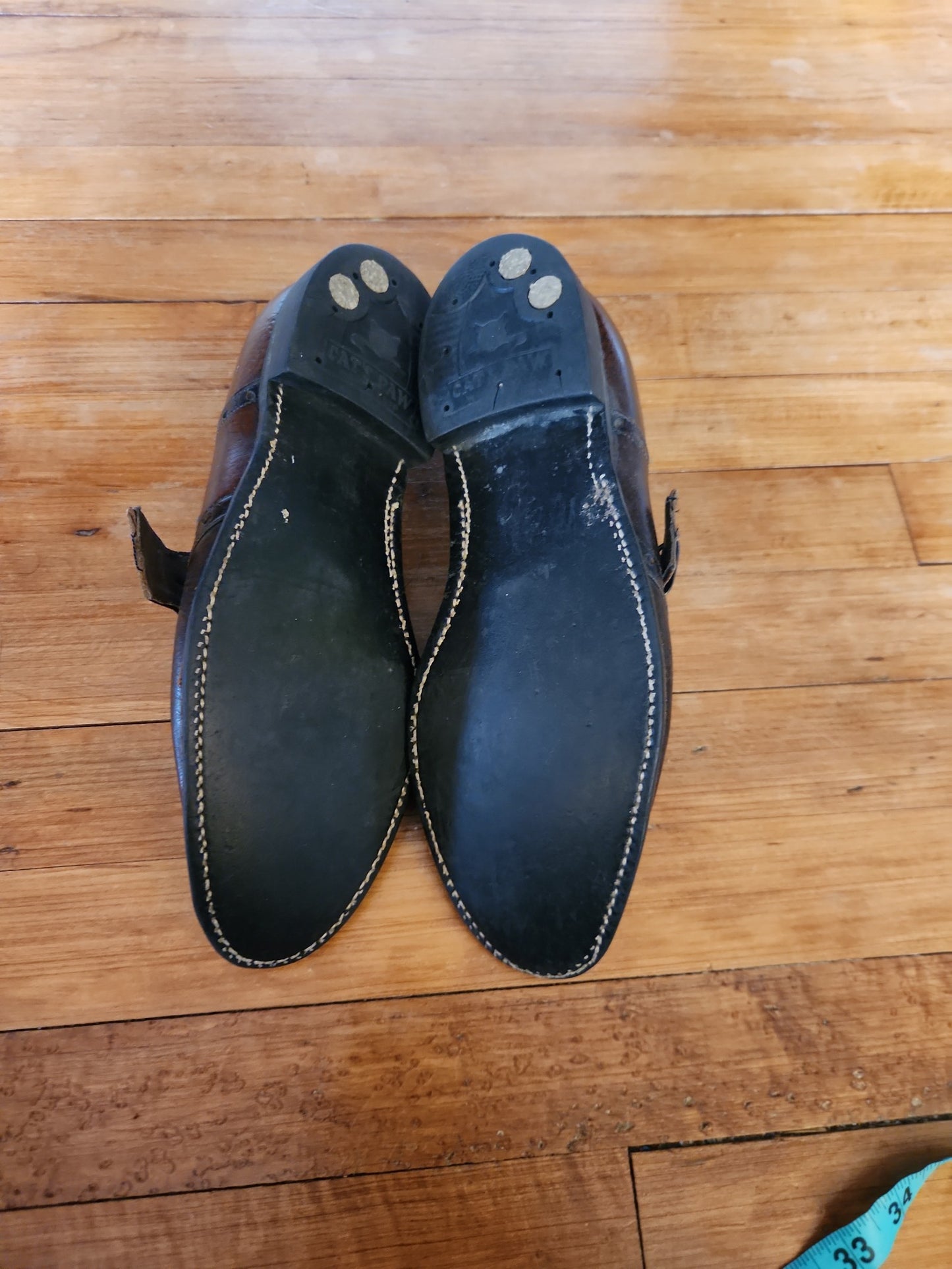 Vintage Brown Leather Oxfords