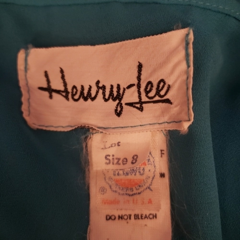 70s/80s Blue Day Dress