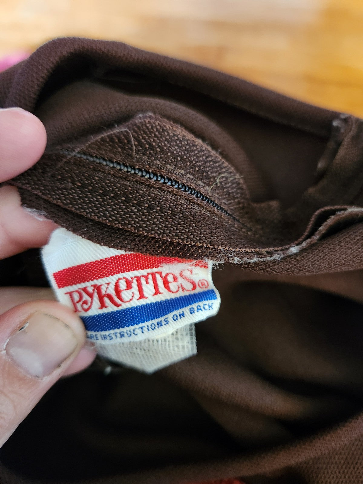 70s Brown Polyester Sleeveless Top